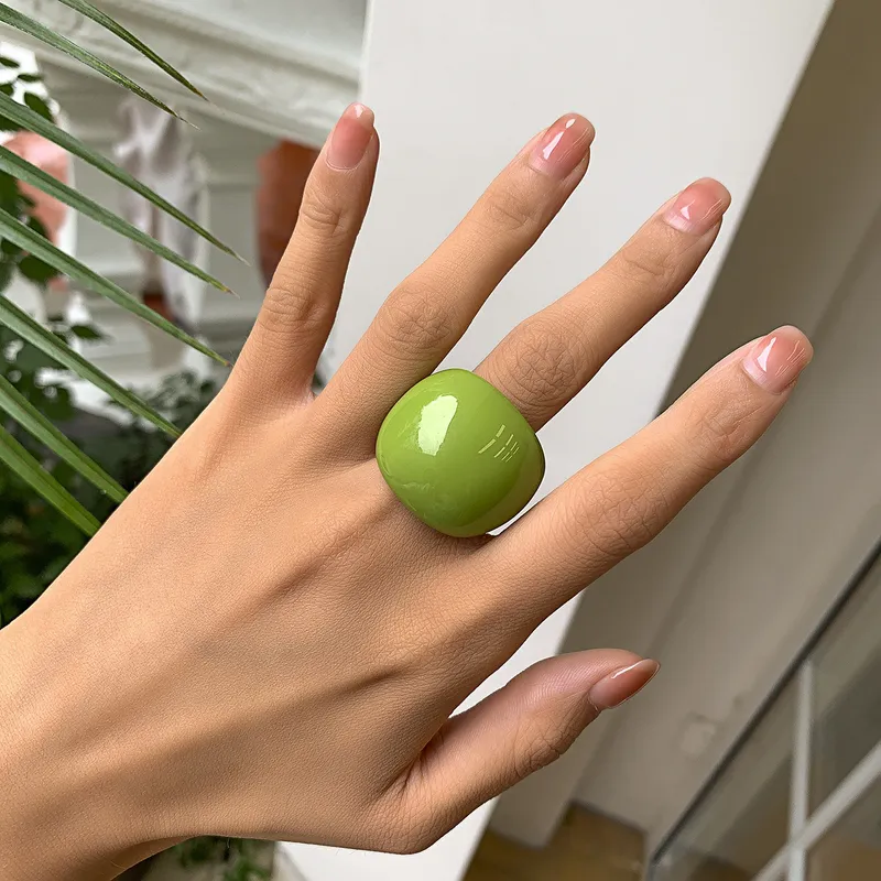 Bold Resin Statement Ring